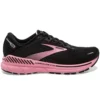 BROOKS Adrenaline GTS 22 Wide D Womens Running Shoes Black/Dianthus/Silver