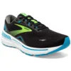 BROOKS Adrenaline GTS 23 Mens Running Shoes Black/Hawaiian Ocean/Green