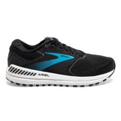 BROOKS Ariel 20 Wide D Womens Support Road Running Shoes Black/Ebony/Blue