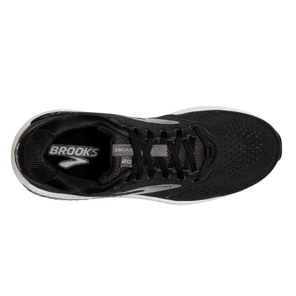 BROOKS Beast 20 Mens Running Shoes Black/Ebony/Grey 2 BROOKS Beast 20 Mens Running Shoes Black/Ebony/Grey - Image 2