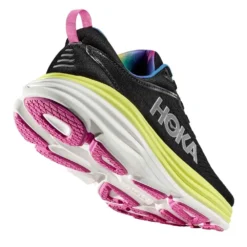Hoka Bondi 8 Womens Running Shoes Black/Citrus Glow -Hoka || BROOKS || Altra Shop bondi 8 womens running shoes black citrus glow p8432 33605 image