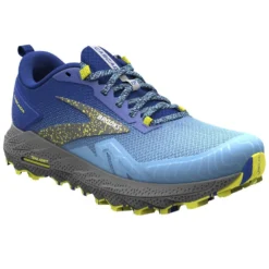 BROOKS Cascadia 17 Mens Trail Running Shoes Blue/Surf The Web/Sulphur