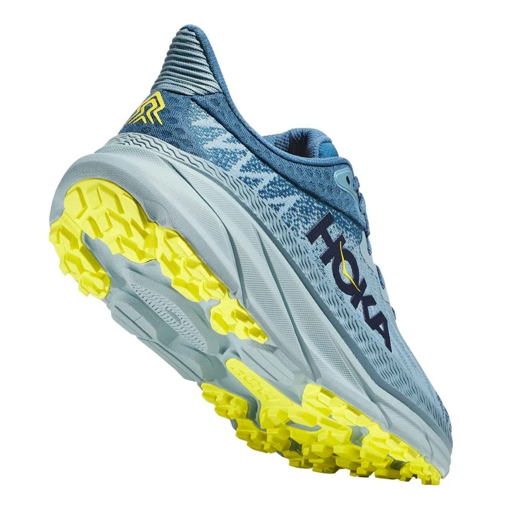 Hoka Challenger 7 Wide 2E Mens Trail Running Shoes Stone Blue/Evening Primrose 2 Hoka Challenger 7 Wide 2E Mens Trail Running Shoes Stone Blue/Evening Primrose - Image 2