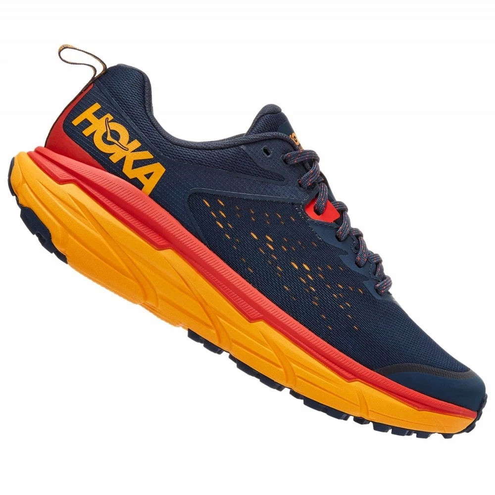Hoka Challenger ATR 6 Wide 2E Mens Trail Running Shoes Outer Space/Radiant Yellow 1 Hoka Challenger ATR 6 Wide 2E Mens Trail Running Shoes Outer Space/Radiant Yellow