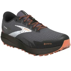 BROOKS Divide 4 GTX Mens Waterproof Trail Running Shoes Black/Firecracker/Blue
