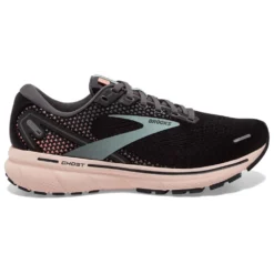 BROOKS Ghost 14 Womens Running Shoes Black/Pearl/Peach