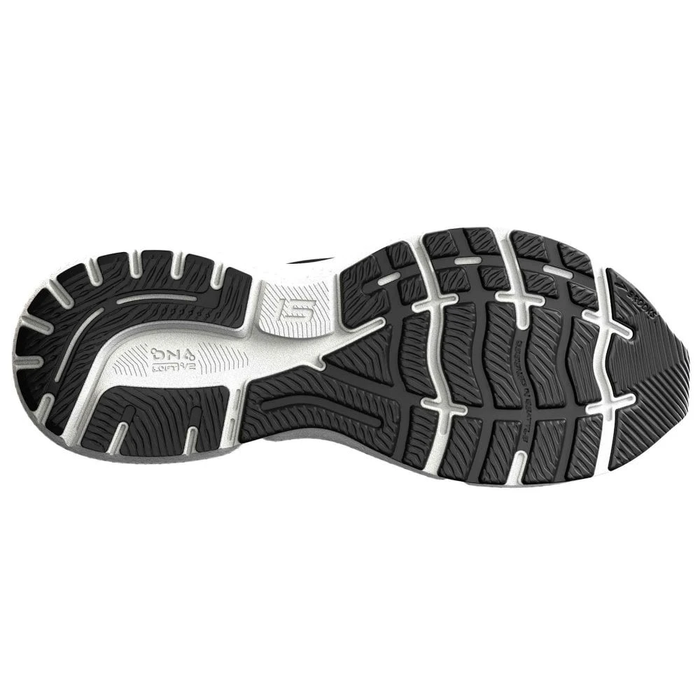 BROOKS Ghost 15 Wide D Womens Running Shoes Black/Blackened Pearl/White 4 BROOKS Ghost 15 Wide D Womens Running Shoes Black/Blackened Pearl/White - Image 4