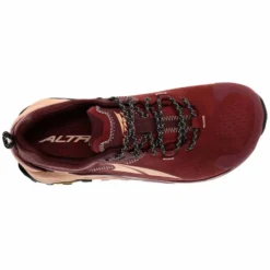 Altra Olympus 5 Hike Low GTX Womens Waterproof Hiking Shoes Maroon -Hoka || BROOKS || Altra Shop olympus 5 hike low gtx womens waterproof hiking shoes maroon p8196 32570 image
