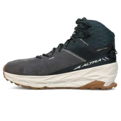 Altra Olympus 5 Hike Mid GTX Mens Waterproof Hiking Boots Black/Gray -Hoka || BROOKS || Altra Shop olympus 5 hike mid gtx mens waterproof hiking boots black gray p7446 29324 image