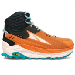 Altra Olympus 5 Hike Mid GTX Womens Waterproof Hiking Boots Gray/Orange