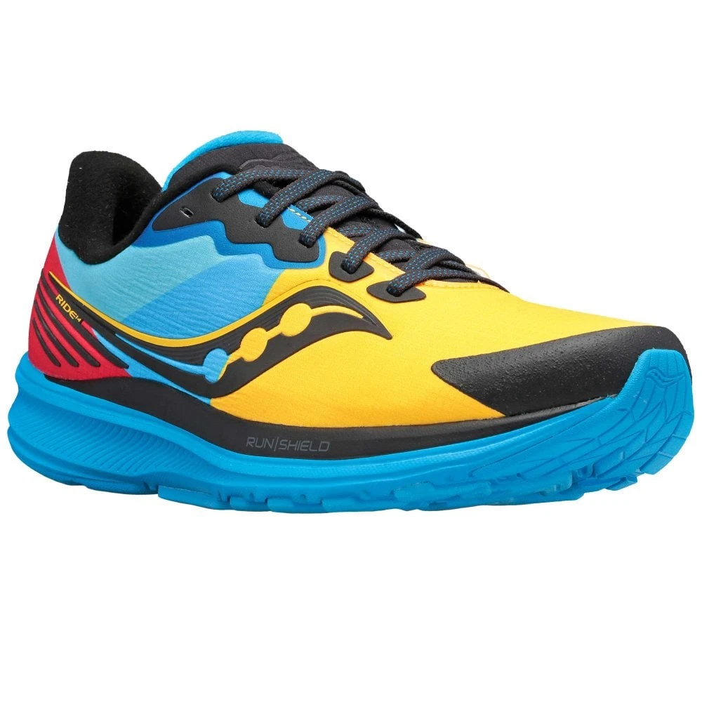 Saucony Ride 14 RUSHIELD Womens All-Weather Road Running Shoes Solar Chill 1 Saucony Ride 14 RUSHIELD Womens All-Weather Road Running Shoes Solar Chill