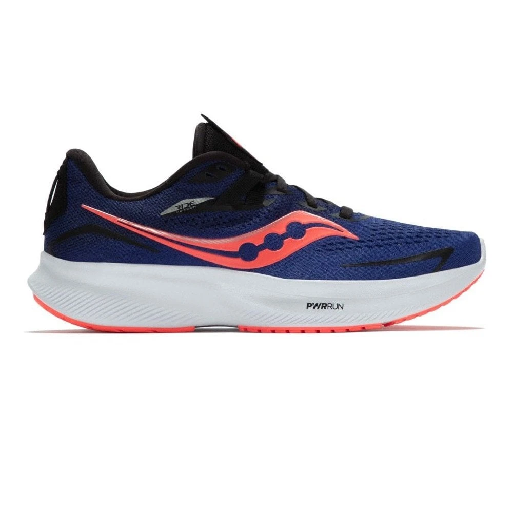 Saucony Ride 15 Mens Road Running Shoes Sapphire/ViZi Red 1 Saucony Ride 15 Mens Road Running Shoes Sapphire/ViZi Red