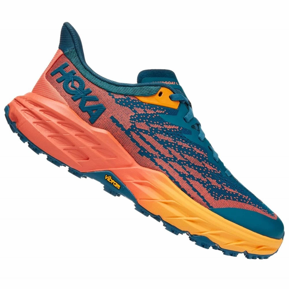 Hoka Speedgoat 5 Womens Trail Running Shoes Blue Coral/Camellia 1 Hoka Speedgoat 5 Womens Trail Running Shoes Blue Coral/Camellia